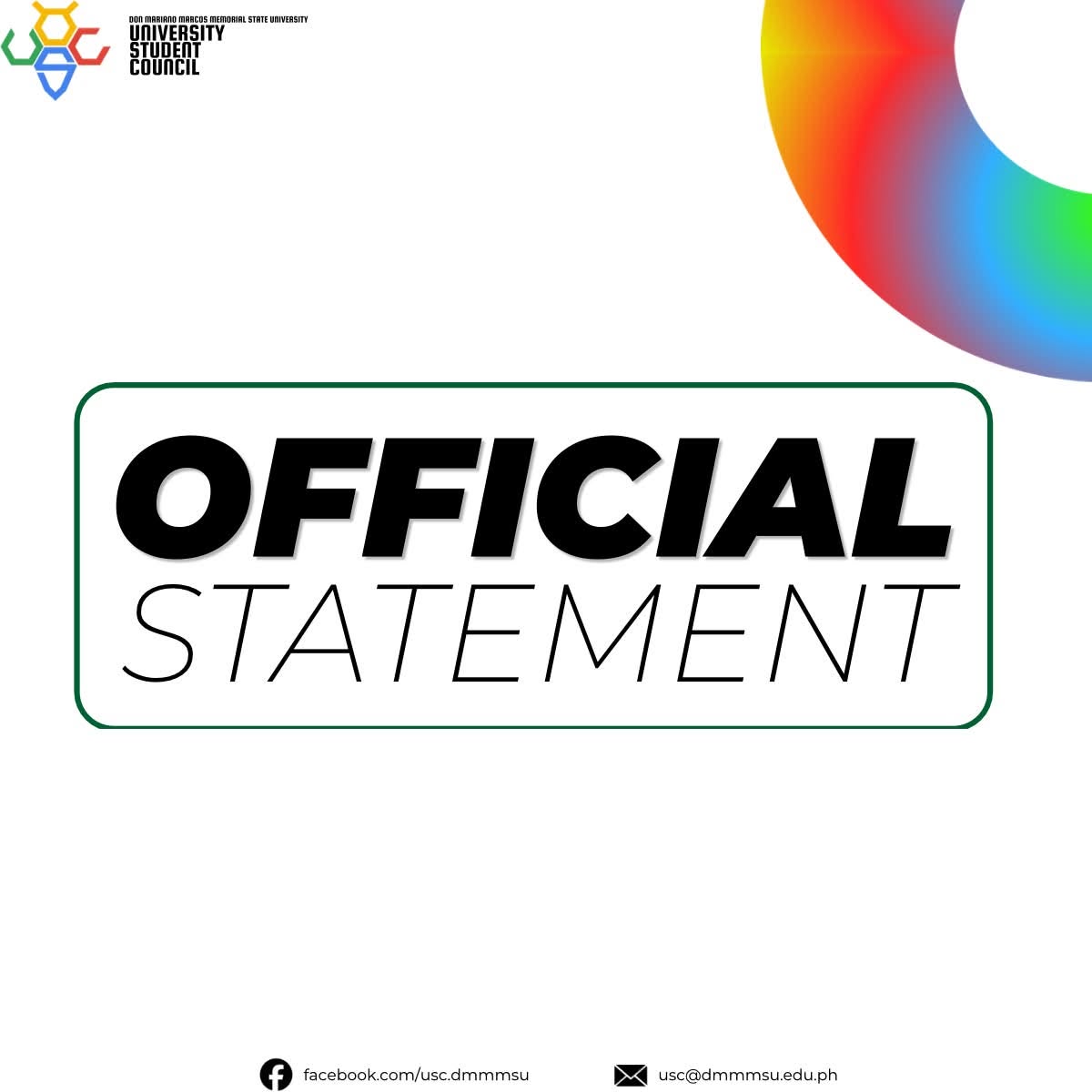 𝐎𝐅𝐅𝐈𝐂𝐈𝐀𝐋 𝐒𝐓𝐀𝐓𝐄𝐌𝐄𝐍𝐓 𝐎𝐅 𝐓𝐇𝐄 𝐔𝐍𝐈𝐕𝐄𝐑𝐒𝐈𝐓𝐘 𝐒𝐓𝐔𝐃𝐄𝐍𝐓 𝐂𝐎𝐔𝐍𝐂𝐈𝐋 featured photo